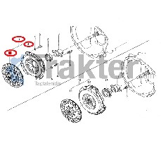 KUPPLUNGSSCHEIBE & KUPPLUNGSDRUCKPLATTE ORIGINAL ISEKI 1604-120-210-00 1590-120-210-00 1445-120-200-00