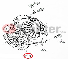 CLUTCH DISK ORIGINAL KUBOTA 34220-14300 37460-14300 35220-99160