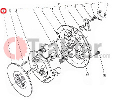 CLUTCH DISK ORIGINAL KUBOTA 66905-13300 66591-13302