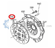 ΔΙΣΚΟΣ ΣΥΜΠΛΕΚΤΗ ORIGINAL KUBOTA 67111-13310 76630-13310 ΓΙΑ ΤΡΑΚΤΕΡ