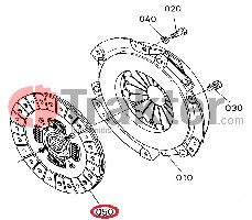 KUPPLUNGSSCHEIBE ORIGINAL KUBOTA t1060-20170 t1060-20173