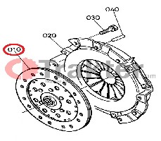 KUPPLUNGSSCHEIBE ORIGINAL KUBOTA 6c040-13402