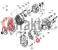 REGULADOR DE DINAMO KUBOTA ORIGINAL 16483-64600