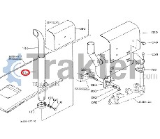 COPERCHIO MARMITTA DI SCARICO ORIGINAL KUBOTA 17381-12660