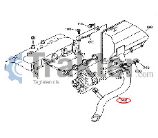 TUBO SILENCIADOR DE ESCAPE KUBOTA ORIGINAL 37410-88123 37410-88126