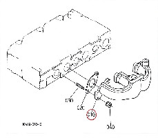 EXHAUST MANIFOLD MUFFLER ORIGINAL KUBOTA 16419-12312 16419-12310