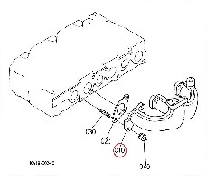 MARMITTA DEL CONDOTTO DI SCARICO ORIGINAL KUBOTA 16419-12312 16419-12310