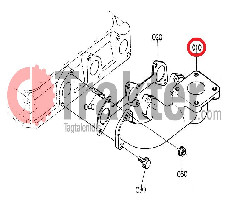 AUSPUFFKRÜMMER ORIGINAL KUBOTA 16864-12310
