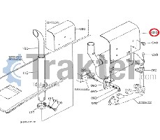 COPERCHIO DEL COPERCHIO DI SCARICO ORIGINAL KUBOTA 34550-16452