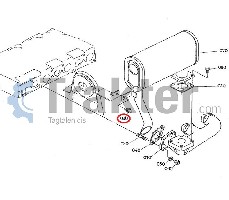 MARMITTA DI SCARICO BULLONE ORIGINAL KUBOTA 01123-50820