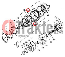 SCATOLA FRIZIONE DISCHI A MOLLA ORIGINAL KUBOTA 34076-61590