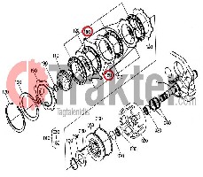 FEDERN KUPPLUNGSLAMELLEN ORIGINAL KUBOTA 34076-61590