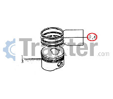 ΕΛΑΤΗΡΙΑ ΠΙΣΤΟΝΙΟΥ 0,5 ORIGINAL ISEKI 6212-124-008-00 6212-124-008-10
