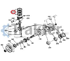 KOLBENRINGE 0,5 ORIGINAL KUBOTA 17331-21090 17331-21092