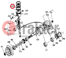 PISTON RINGS 0,5 ORIGINAL KUBOTA 17331-21090 17331-21092