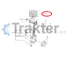 ANILLOS DE PISTÓN ORIGINAL ISEKI 6212-121-020-20