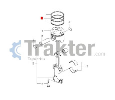 ANELLI DI PISTONE ORIGINAL ISEKI 6212-121-029-40