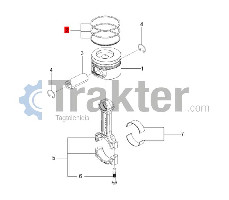 KOLBENRINGE ORIGINAL ISEKI 6212-121-031-00