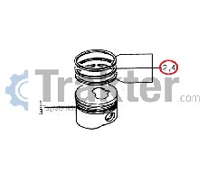 ANILLOS DE PISTÓN 0,5 ORIGINAL ISEKI 6212-124-008-00 6212-124-008-10