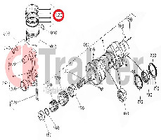 PISTON RINGS ORIGINAL KUBOTA 16261-21050