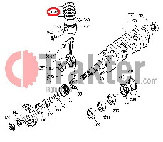 ANELLI DI PISTONE STANDARD ORIGINAL KUBOTA 17345-21050