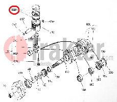 PISTON RINGS STD ORIGINAL KUBOTA 1a021-21050 1a021-21052