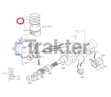 ANELLI DI PISTONE ORIGINAL KUBOTA 1g700-21050