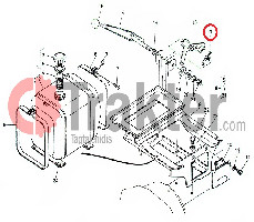 MOLLA DI SCATTO ACCELERATORE ORIGINAL KUBOTA 66711-43330 66711-43333