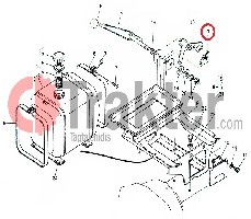 MOLLA DI SCATTO ACCELERATORE ORIGINAL KUBOTA 66711-43330 66711-43333