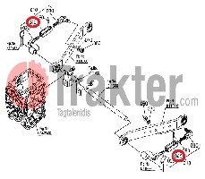TENDITORE DADO CAVO ORIGINAL KUBOTA 6a100-77640