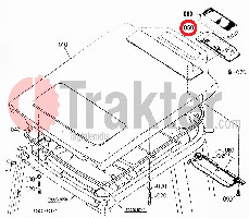 TAPA PARA PLACA DE FILTRO DE CABINA KUBOTA ORIGINAL t0270-72100