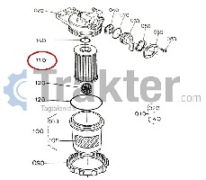 FILTRO DI CARBURANTE ORIGINAL KUBOTA 15521-43160 1A001-43160
