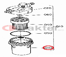 COPERCHIO FILTRO DI CARBURANTE ORIGINAL KUBOTA 6a320-59920
