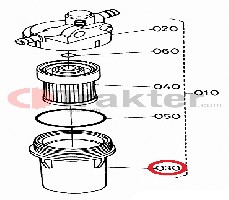 COPERCHIO FILTRO DI CARBURANTE ORIGINAL KUBOTA 6a320-59920
