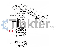TAPA DE JUNTA PARA FILTRO DE COMBUSTIBLE 04811-50650 OEM