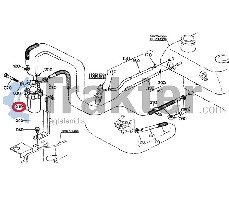 KRAFTSTOFFFILTER HAHN MIT FILTER ORIGINAL KUBOTA 16271-43010