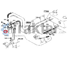 BASE DE FILTRO DE COMBUSTIBLE CON FILTRO KUBOTA ORIGINAL 16271-43010