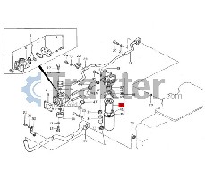 IMPIANTO IDRAULICO FILTRO ORIGINAL ISEKI 1488-510-225-00