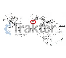 IMPIANTO IDRAULICO FILTRO ORIGINAL KUBOTA hh670-37710 hh670-37712 67955-37710