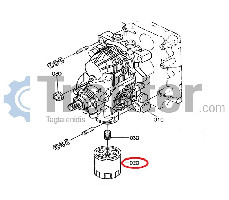IMPIANTO IDRAULICO FILTRO CAMBIO SERIALE ORIGINAL KUBOTA 66021-36060 hh660-36060