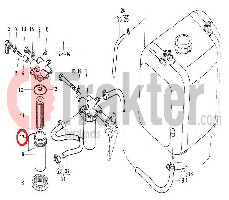 TAPPO FILTRO CARBURANTE ORIGINAL KUBOTA 1t021-43580 15393-43580 15231-43580 15000-34832 14911-43074