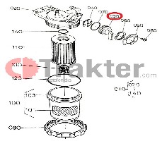 SCARICO FILTRO CARBURANTE ORIGINAL KUBOTA 15521-43522