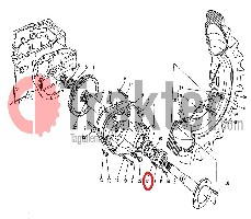 GUARNIZIONE TESTA ALBERO COPERCHIO ORIGINAL KUBOTA 32448-99050 34150-27520