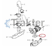 GASKET MUFFLER TURBO ORIGINAL ISEKI 6214-145-009-00