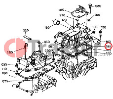 GASKET CAP HYDRAULIC ORIGINAL KUBOTA 66905-12520 66611-12520