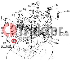 COPERCHIO FLANGIA IDRAULICO ORIGINAL KUBOTA 32425-37120 37150-37120
