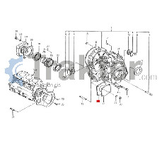 GUARNIZIONE TAPPO COPERTURA ANTERIORE CILINDRO ORIGINALE ISEKI 6211-322-002-00 6511-322-035-10