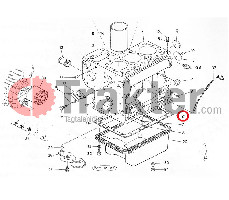 FLANGIA COPPA OLIO ORIGINAL KUBOTA 15679-01620 15381-01620