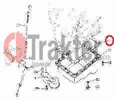 GASKET OIL PAN ENGINE ORIGINAL KUBOTA 16266-01620 16231-01620