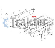 GASKET OIL PAN ORIGINAL KUBOTA 17121-01620 17381-01620